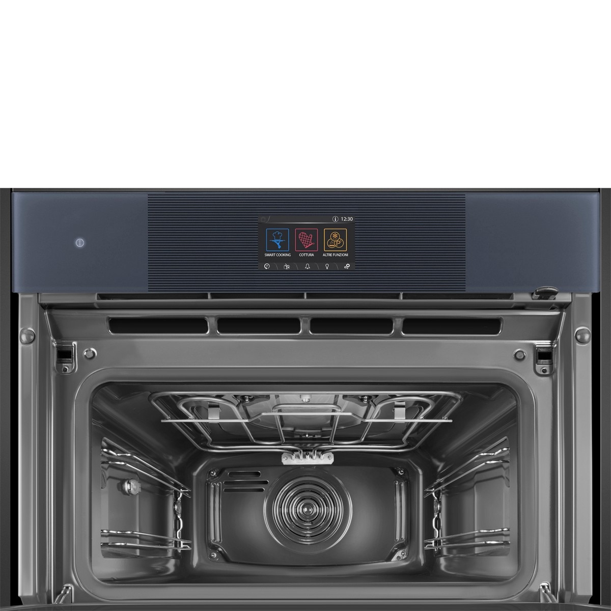 Forno Multitech com Micro-ondas Smeg Linea SO4104APG Compacto, VaporClean e de 40 Litros - Neptune Grey Cinzento-8