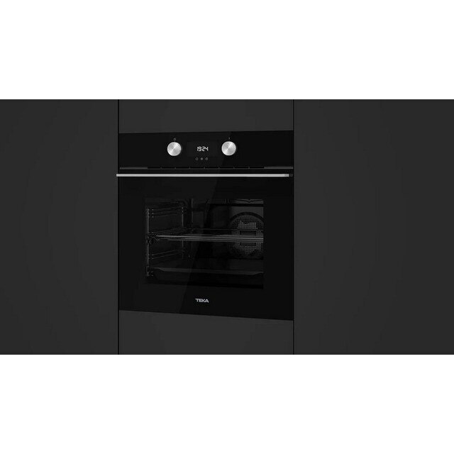 Forno Multifunções Teka HLB 8300 BK Edição Urban Colors SurroundTemp e Hydroclean® PRO e de 70 Litros - Vidro Preto Preto-6