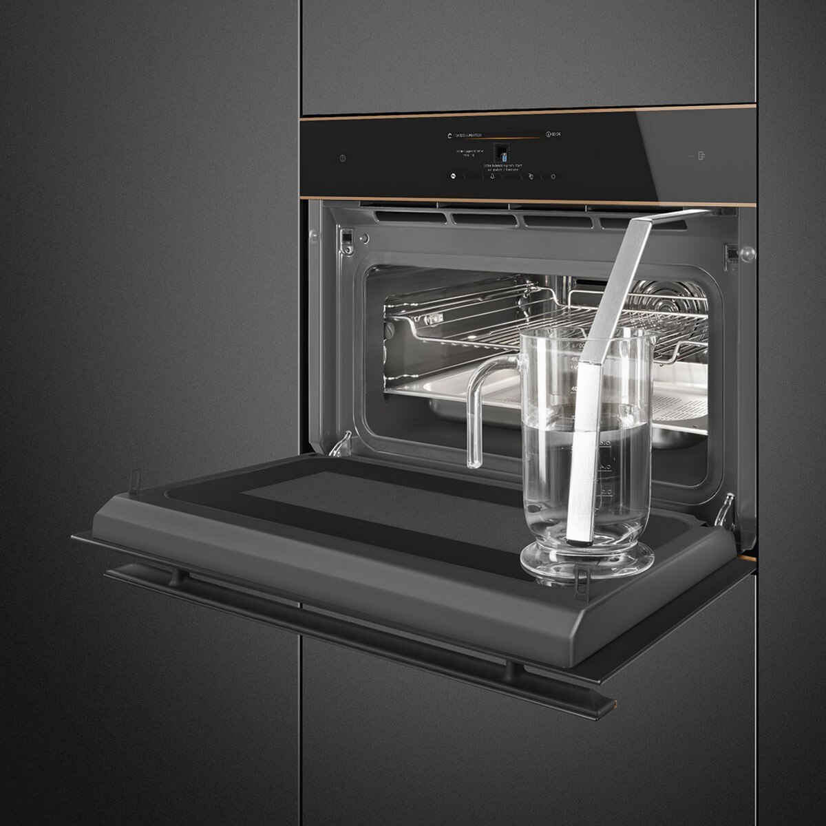 Forno Multifunções Smeg Dolce Stil Novo SO4606WAPNR Omnichef Galileo Multitech de 40 Litros - Preto Preto-3