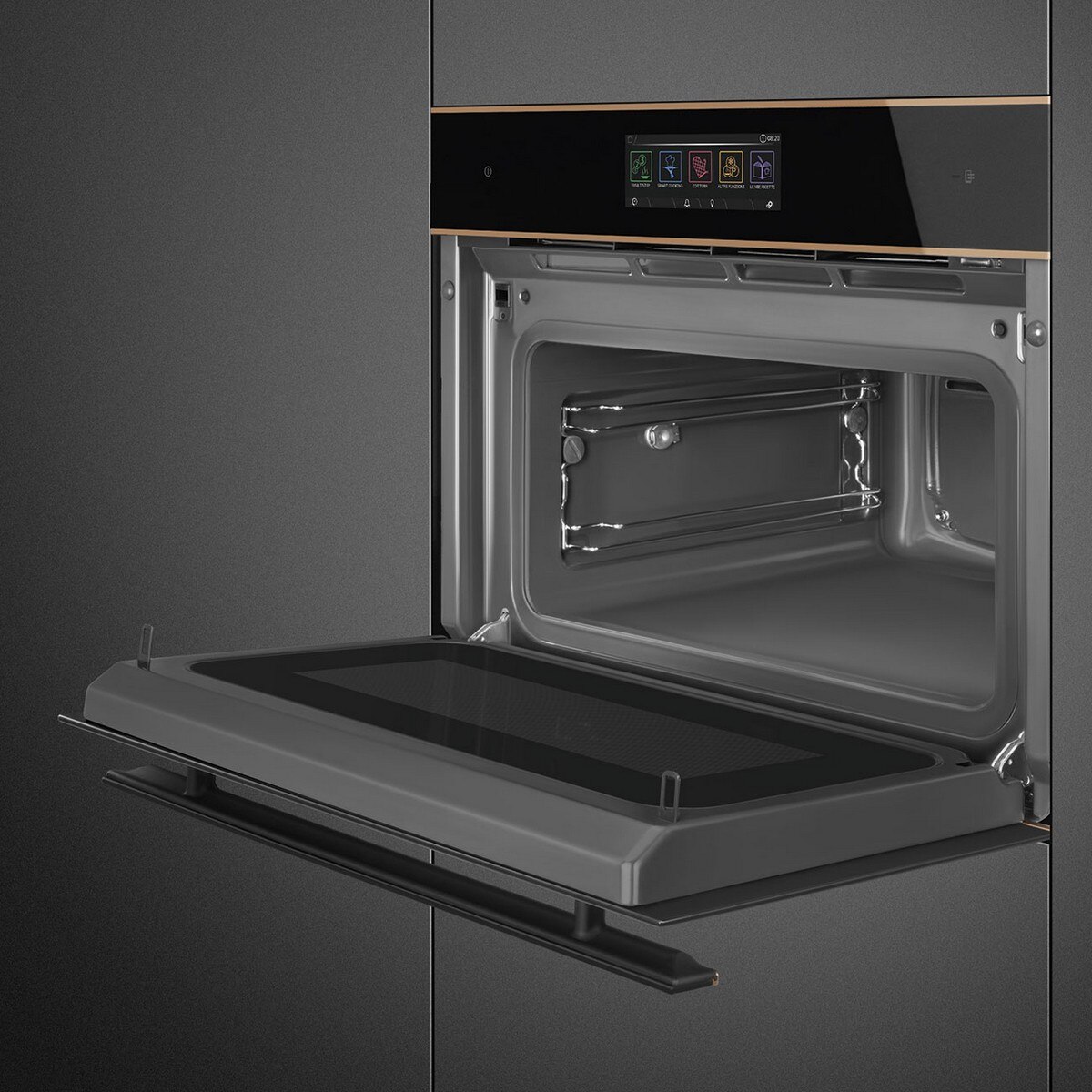 Forno Multifunções Smeg Dolce Stil Novo SO4606WAPNR Omnichef Galileo Multitech de 40 Litros - Preto Preto-5