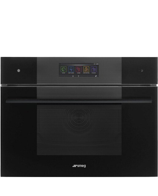 Forno Multifunções Smeg Linea SO4106WAPB3 Omnichef Galileo Multitech e de 40 Litros - Preto Preto-1