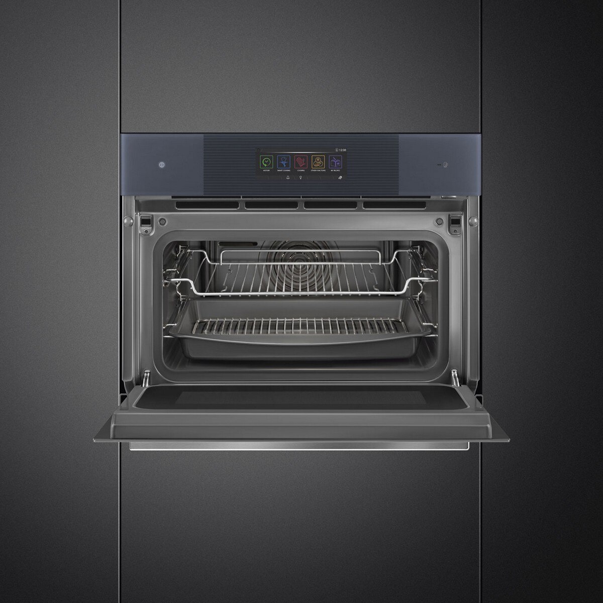 Forno Multifunções Smeg Linea SO4106WAPG Omnichef Galileo Multitech e de 40 Litros - Neptune Grey Cinzento-5