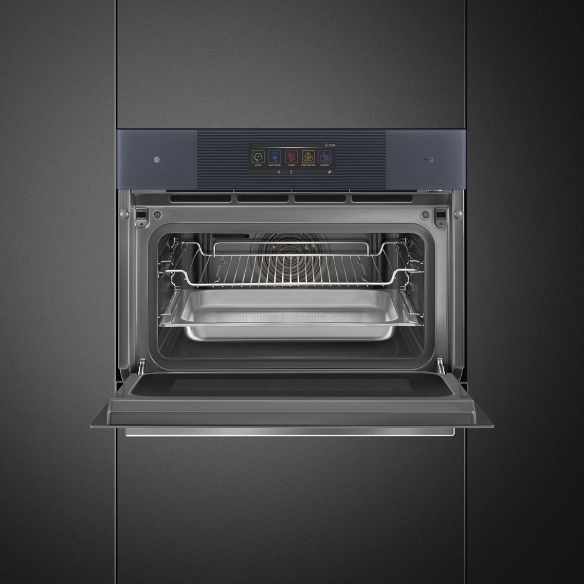 Forno Multifunções Smeg Linea SO4106WAPG Omnichef Galileo Multitech e de 40 Litros - Neptune Grey Cinzento-6
