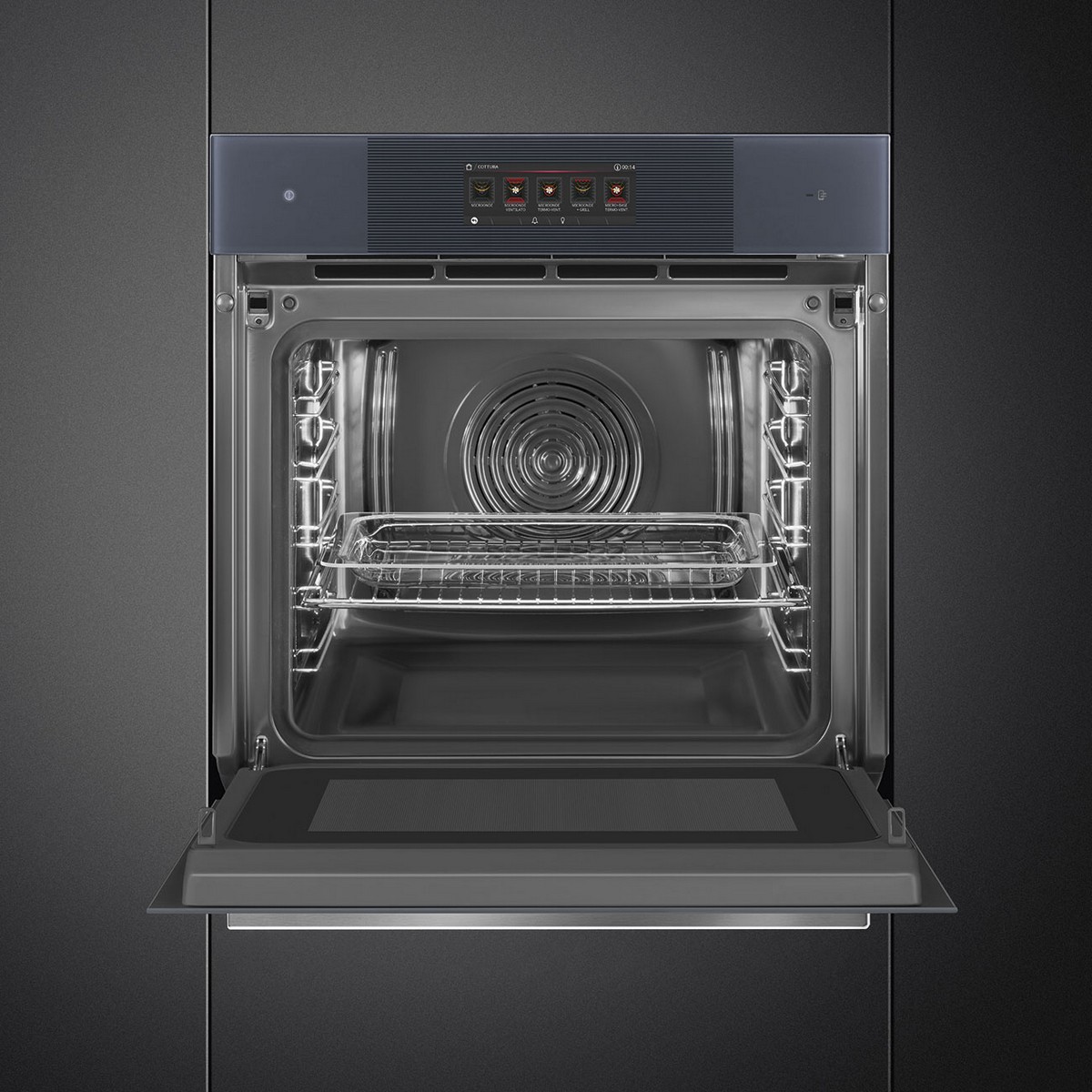 Forno Multifunções Smeg Linea SO6106WAPG Omnichef Galileo Multitech e de 68 Litros - Neptune Grey Cinzento-6