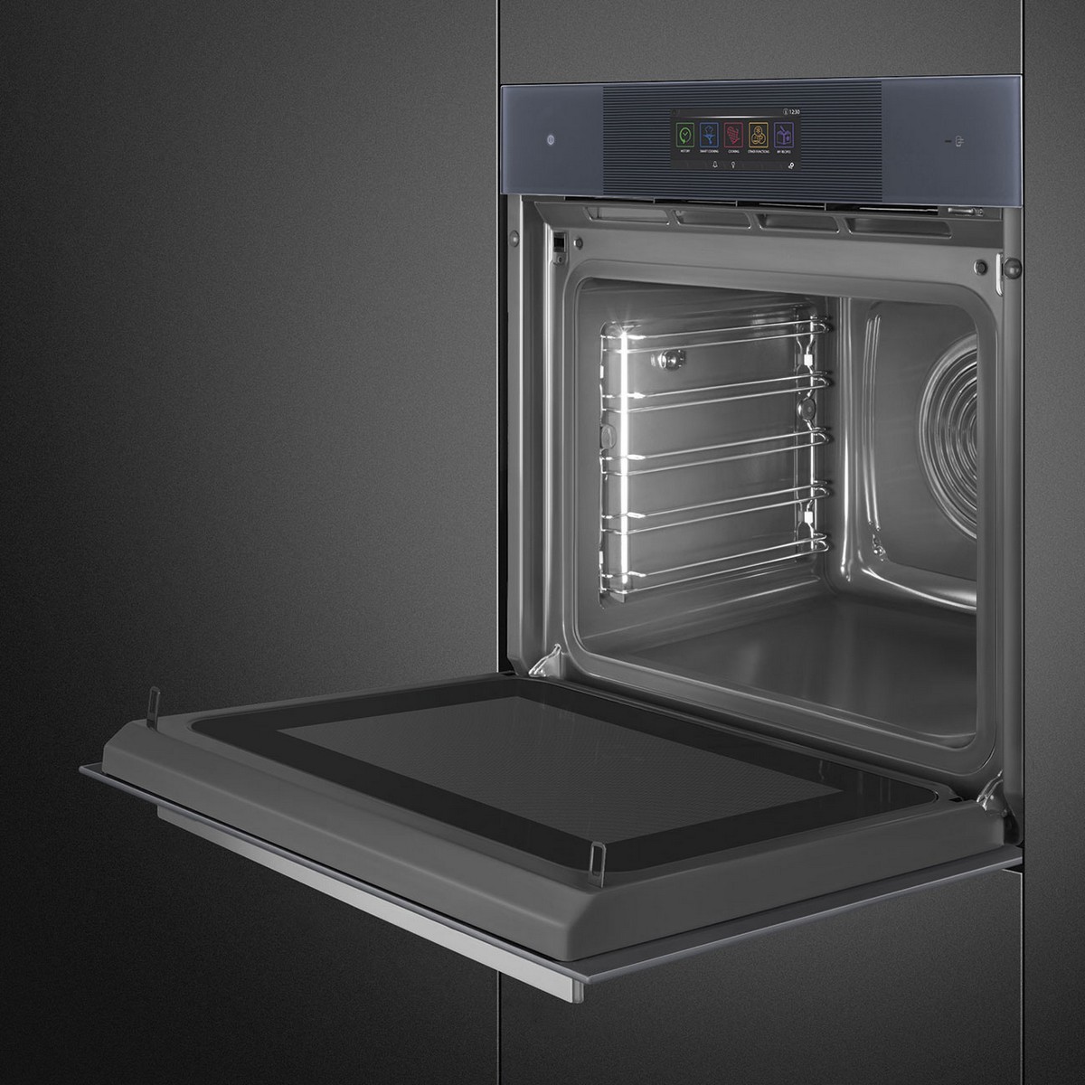 Forno Multifunções Smeg Linea SO6106WAPG Omnichef Galileo Multitech e de 68 Litros - Neptune Grey Cinzento-7