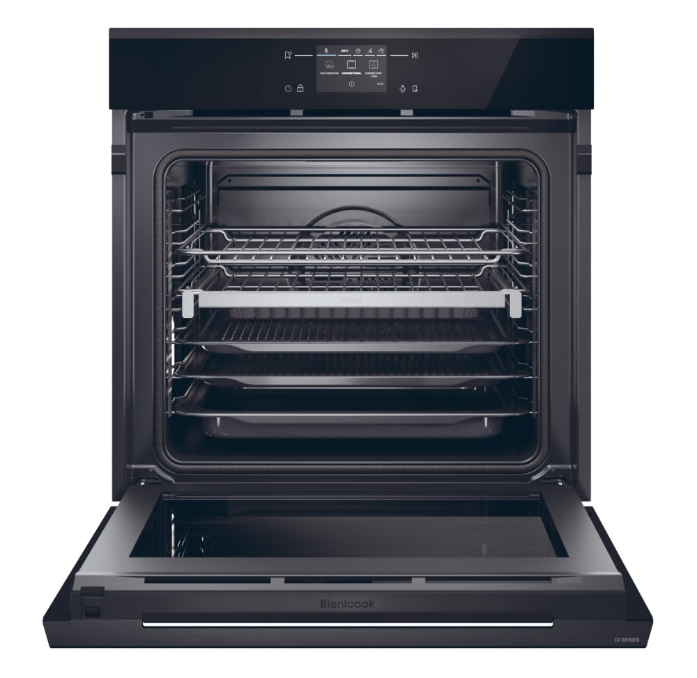 Forno Multifunções Haier H6 ID68C5YTB Hidrolítico + Pirólitico, de 78 Litros - Preto Preto-2