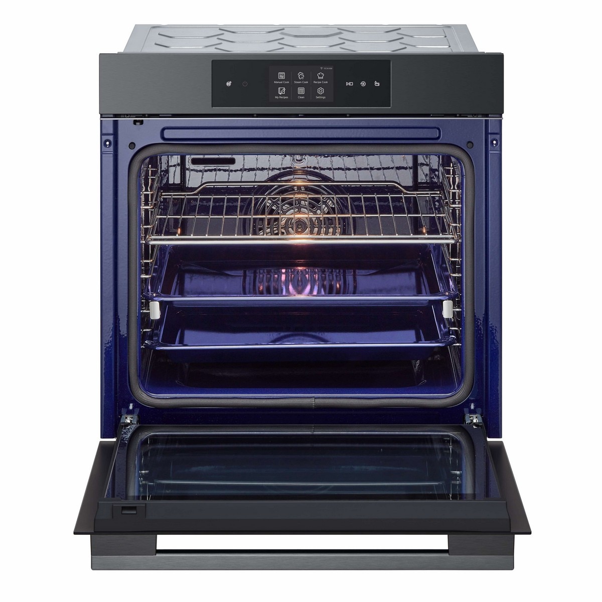Forno Multifunções LG WSED7665B InstaView?, Pirolítico com EasyClean?, Air Fry, Air Sous Vide, a Vapor e de 76 Litros - Inox Preto Preto / Inox-5