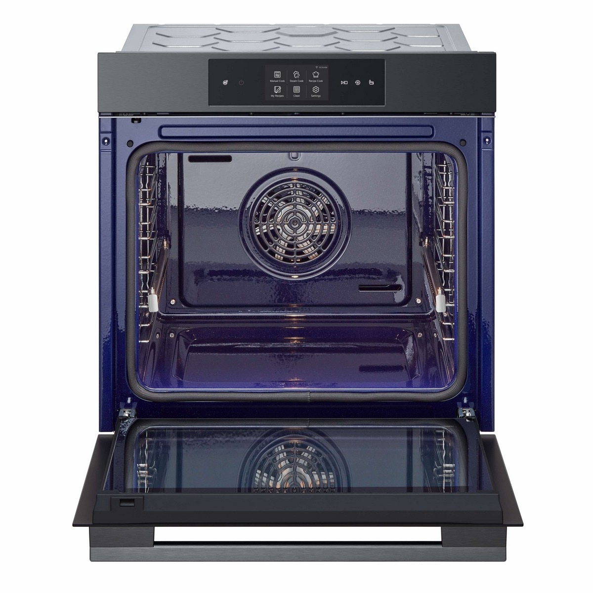 Forno Multifunções LG WSED7665B InstaView?, Pirolítico com EasyClean?, Air Fry, Air Sous Vide, a Vapor e de 76 Litros - Inox Preto Preto / Inox-6
