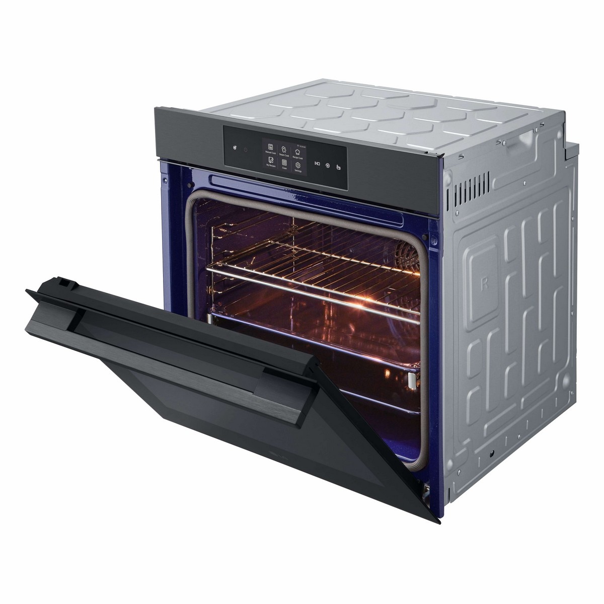 Forno Multifunções LG WSED7665B InstaView?, Pirolítico com EasyClean?, Air Fry, Air Sous Vide, a Vapor e de 76 Litros - Inox Preto Preto / Inox-7
