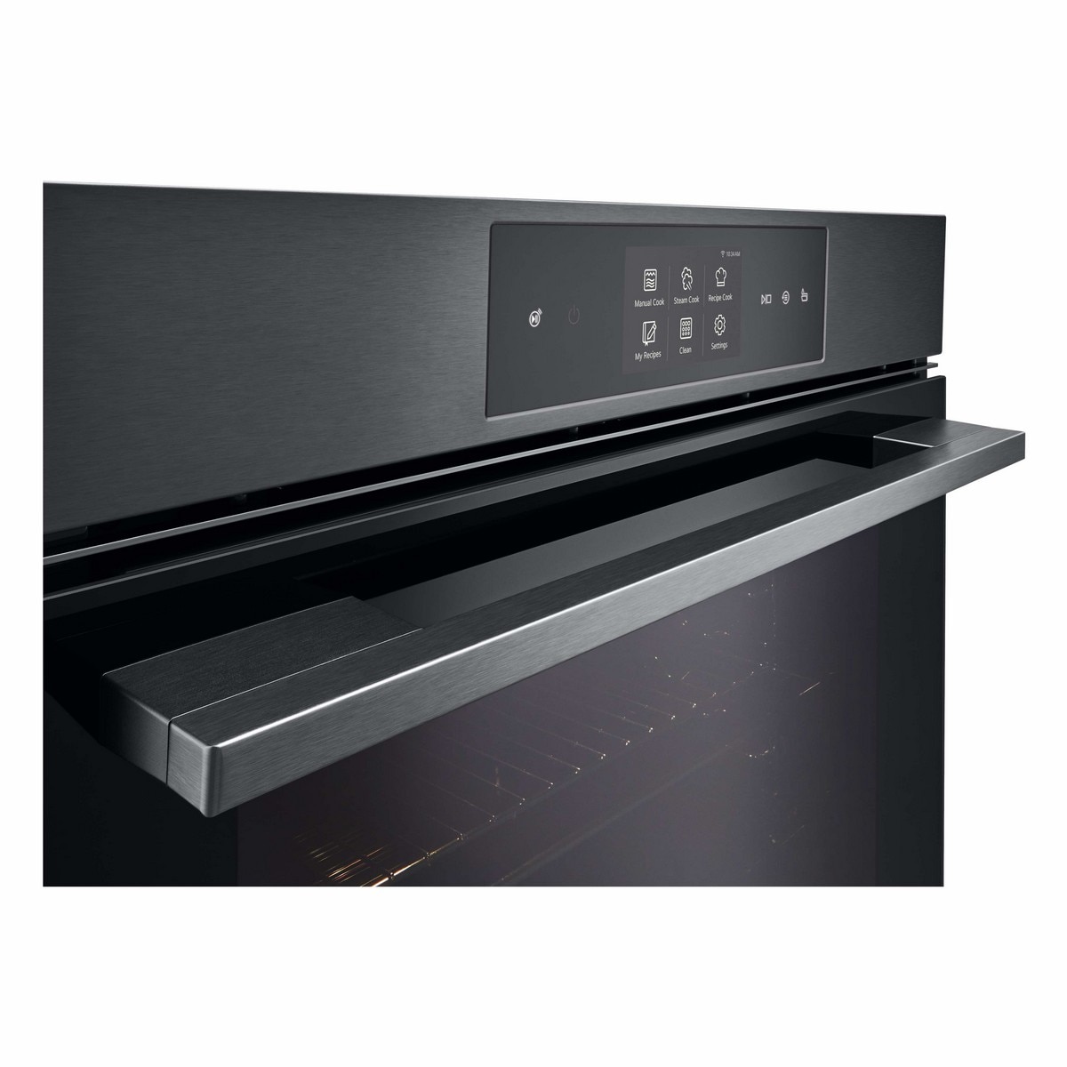 Forno Multifunções LG WSED7665B InstaView?, Pirolítico com EasyClean?, Air Fry, Air Sous Vide, a Vapor e de 76 Litros - Inox Preto Preto / Inox-10