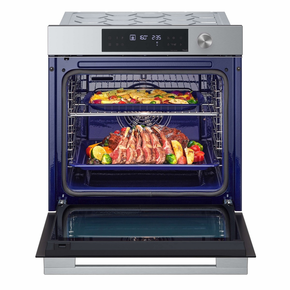 Forno Multifunções LG WSED7612S InstaView, Pirolítico e de 76 Litros - Inox Inox-7
