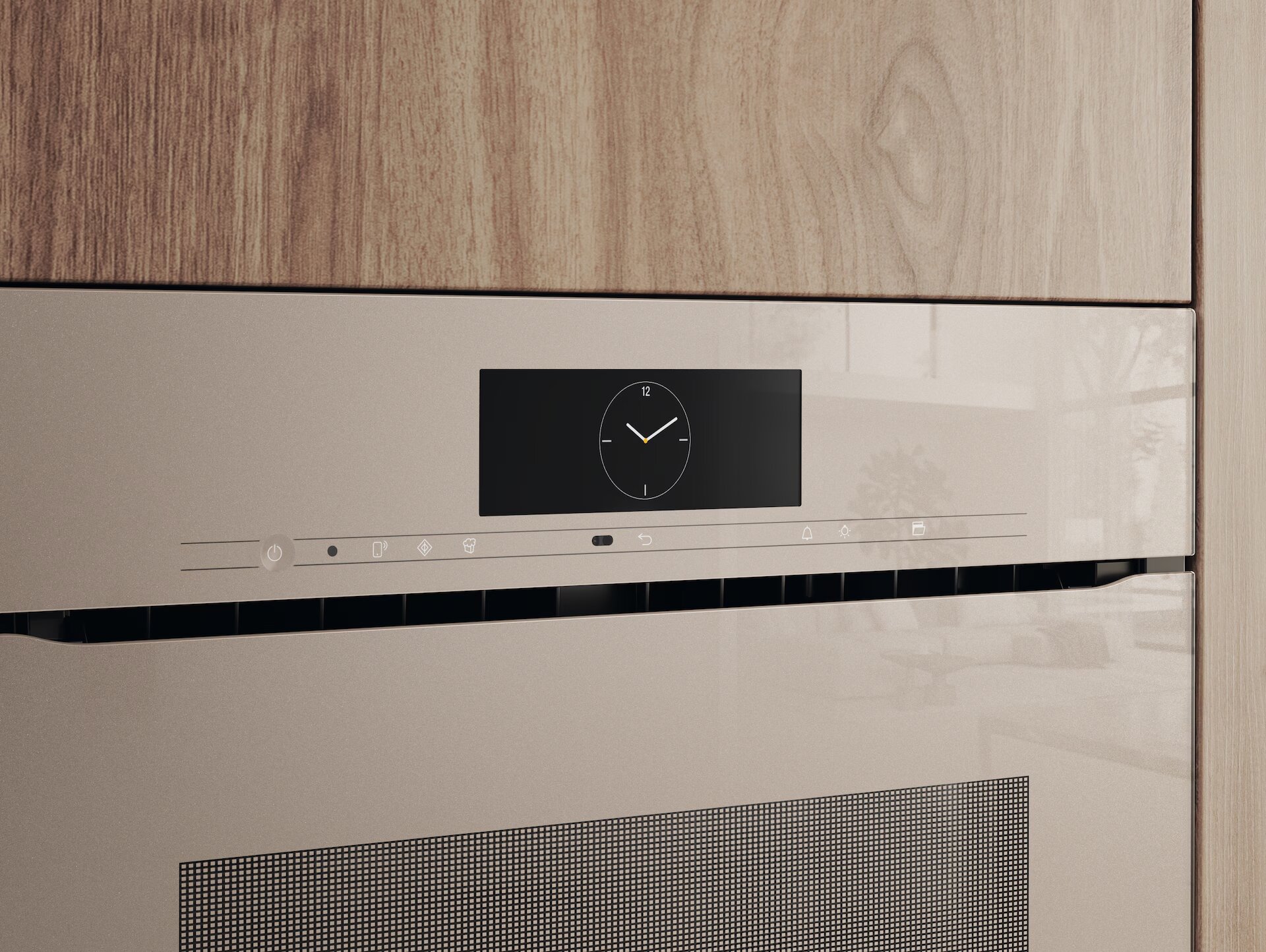 Forno com Micro-ondas Miele H 7840 BMX, M Touch + MotionReact, PerfectClean de 43 Litros - Bege Pérola Bege-2