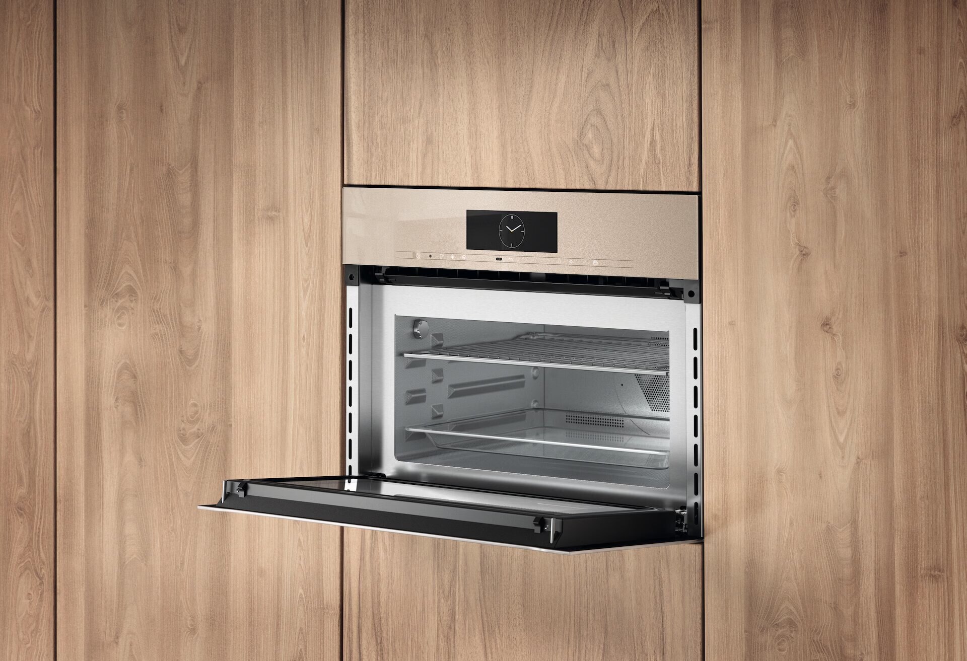 Forno com Micro-ondas Miele H 7840 BMX, M Touch + MotionReact, PerfectClean de 43 Litros - Bege Pérola Bege-4