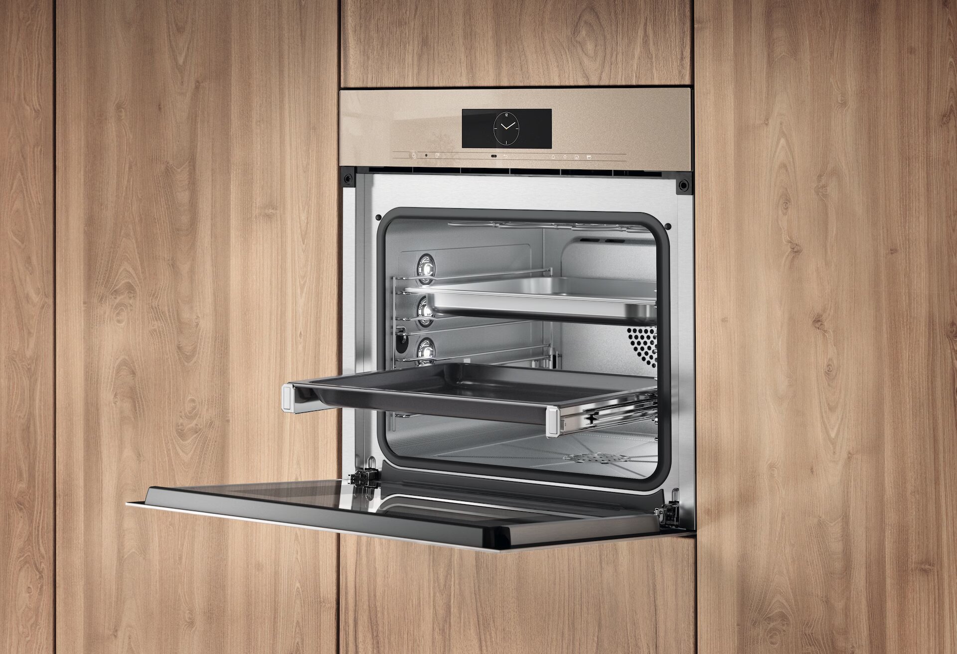 Forno a Vapor Combinado Miele DGC 7860 HCX PRO, DualSteam, M Touch + MotionReact, HydroClean e de 67 Litros - Bege Pérola Bege-3
