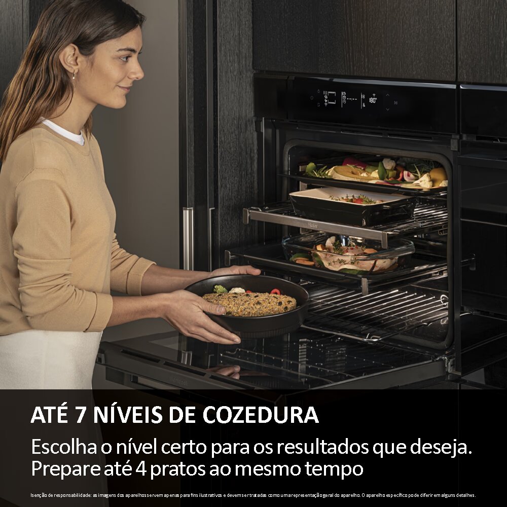 Forno Multifunções Haier H6 ID46G5SYTB ID Série 4 Pirolítico e Hidrolítico e de 78L - Preto 2