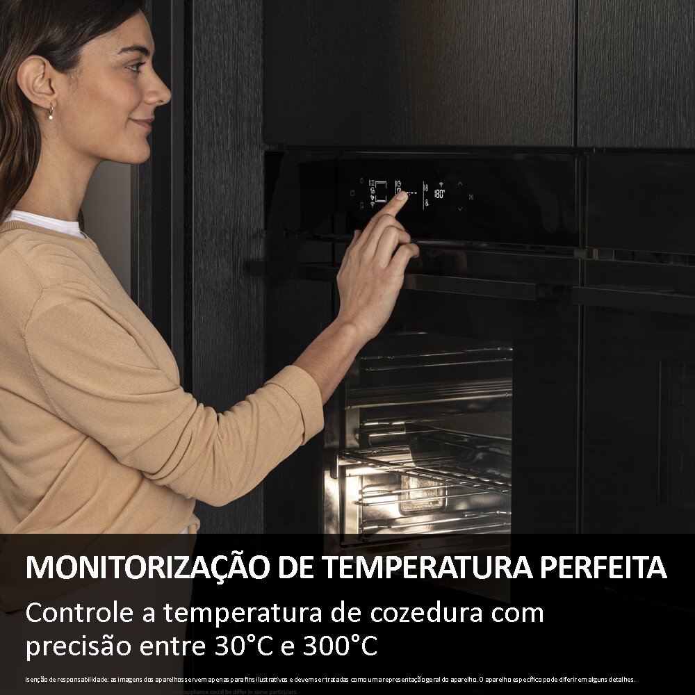Forno Multifunções Haier H6 ID46G5SYTB ID Série 4 Pirolítico e Hidrolítico e de 78L - Preto 6