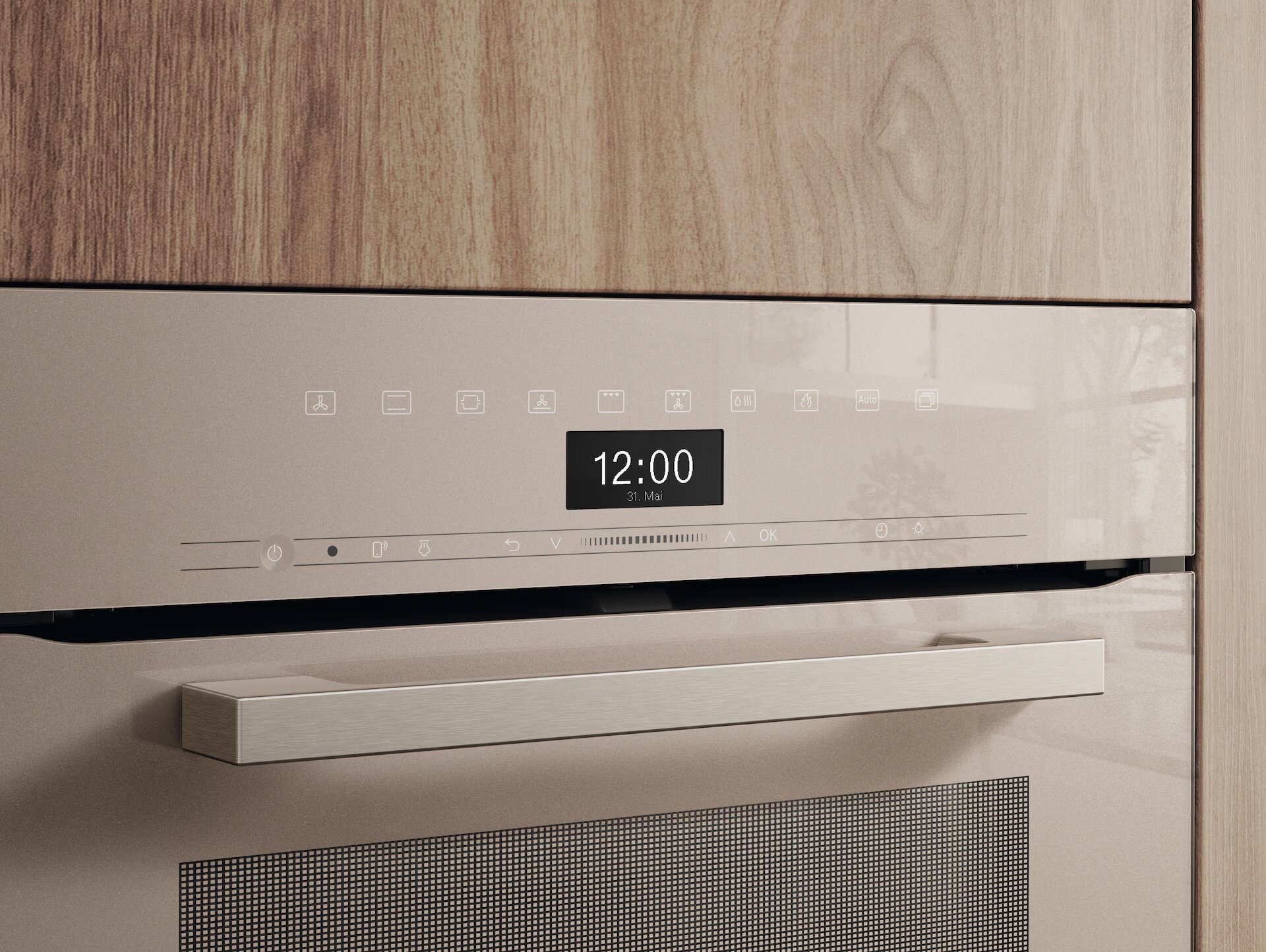 Forno Multifunções Miele H 7464 BP Limpeza Pirolítica e PyroFit, DirectSensor, TasteControl e de 76 Litros - Bege Pérola 2