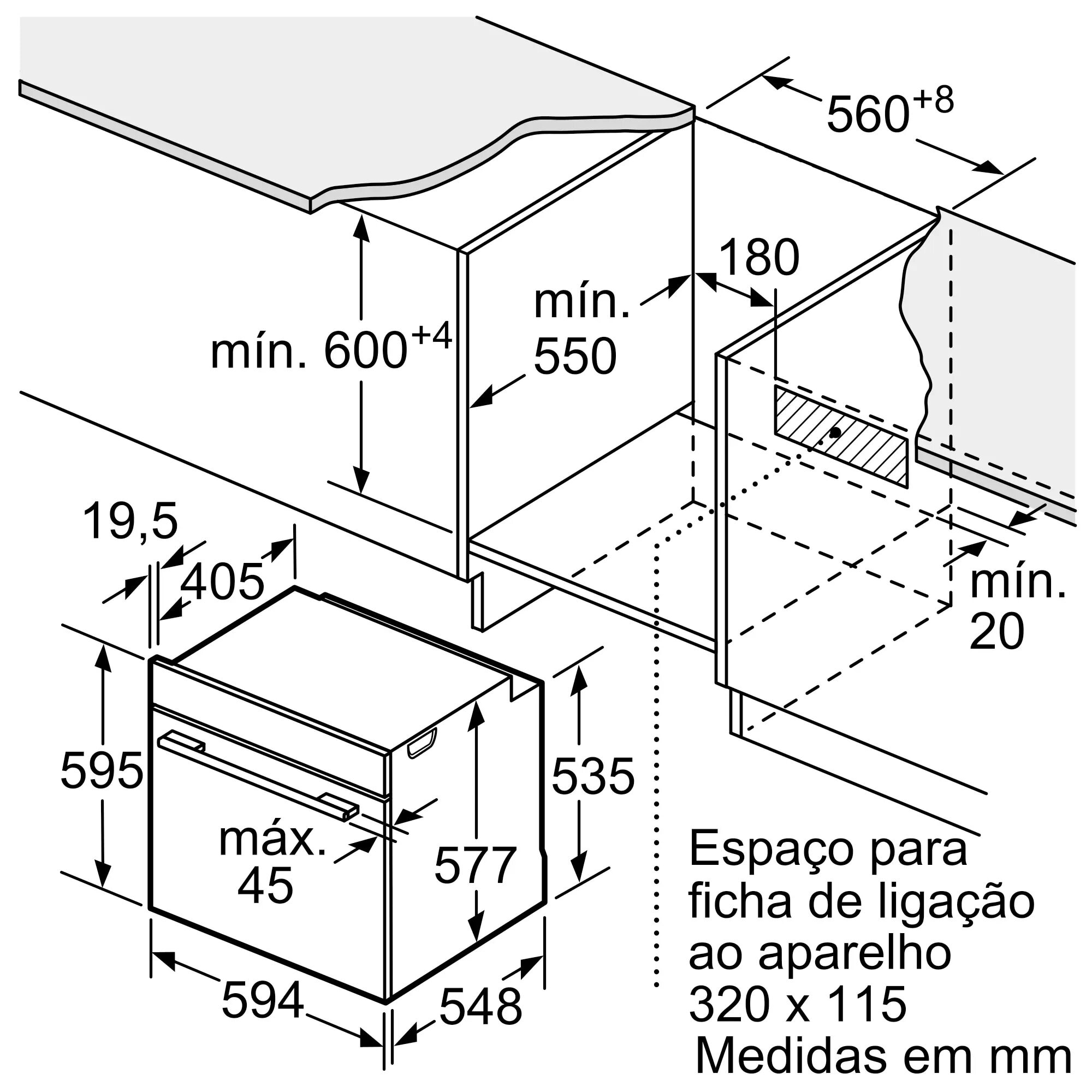 Forno Multifunções Bosch Serie 8 HBG724AB1 Hidrolítico, Ecrã tátil TFT e de 71 Litros - Preto Preto-12