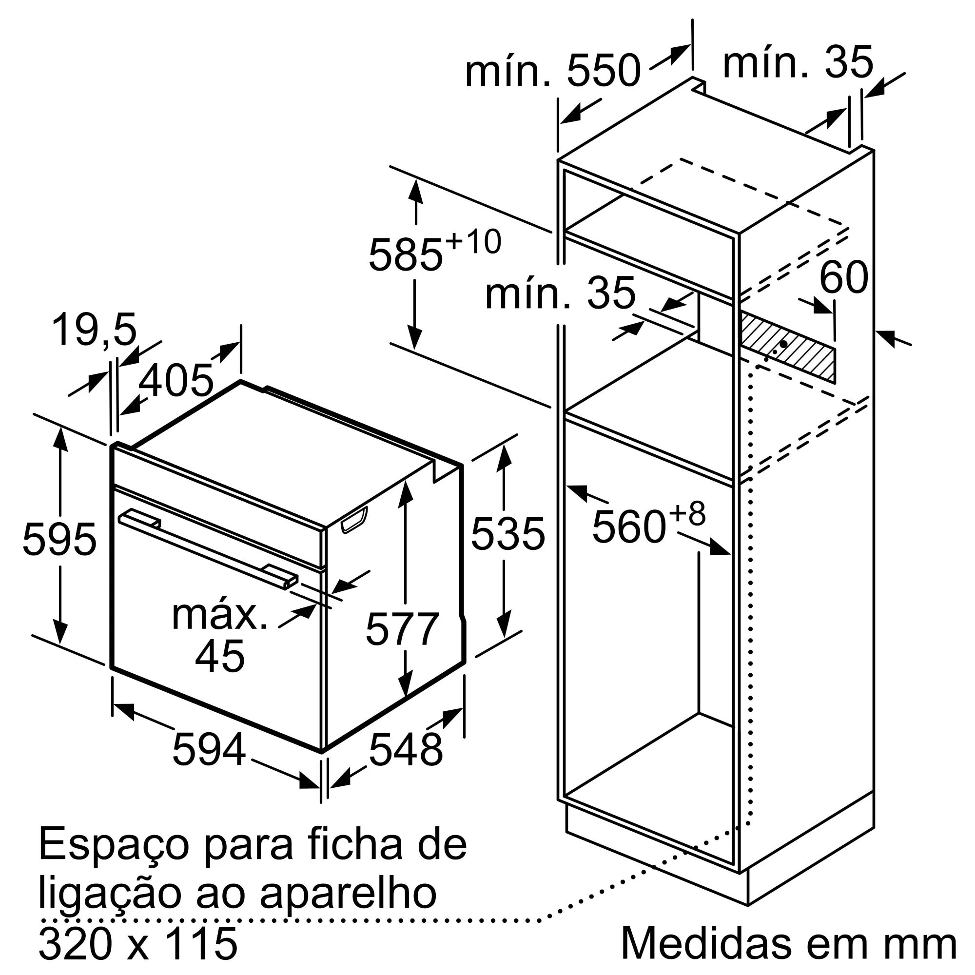 Forno Multifunções Bosch Serie 8 HBG724AB1 Hidrolítico, Ecrã tátil TFT e de 71 Litros - Preto Preto-13