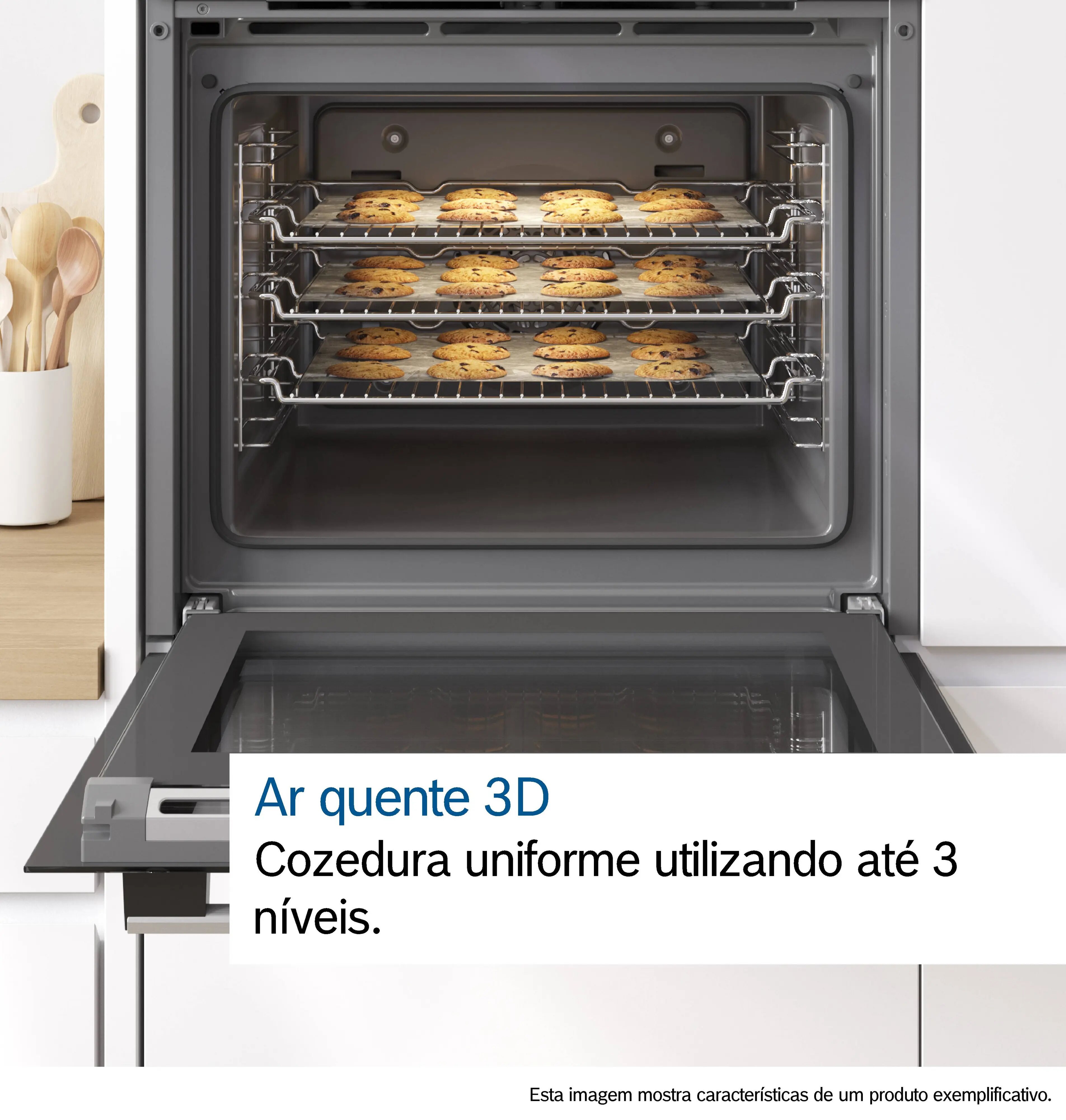 Forno Multifunções Bosch Serie 2 HBA514ES4 Hidrolitico, Função Air fry de 71 Litros - Inox Aço inoxidável-2
