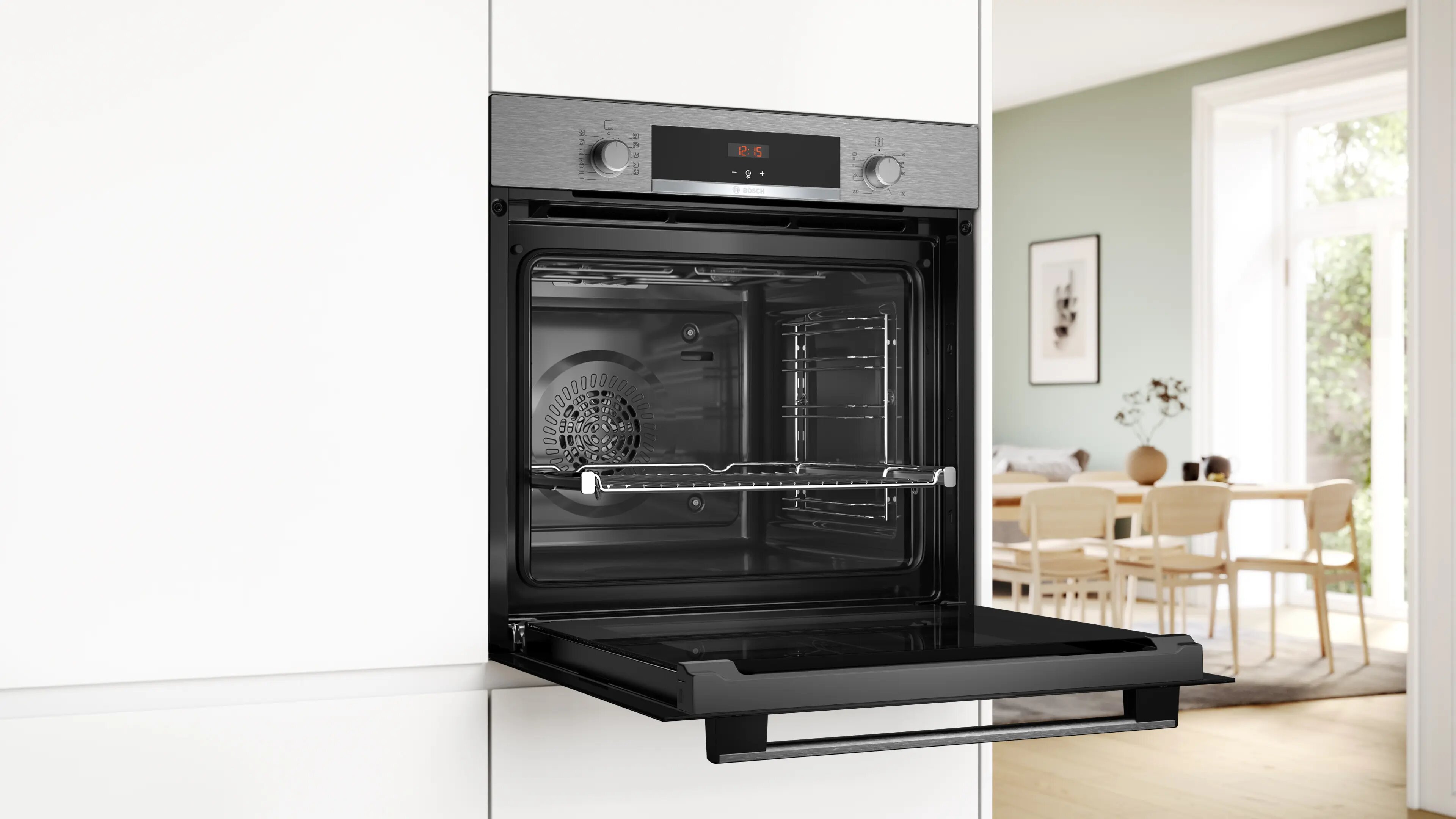 Forno Multifunções Bosch Serie 2 HBA514ES4 Hidrolitico, Função Air fry de 71 Litros - Inox Aço inoxidável-5