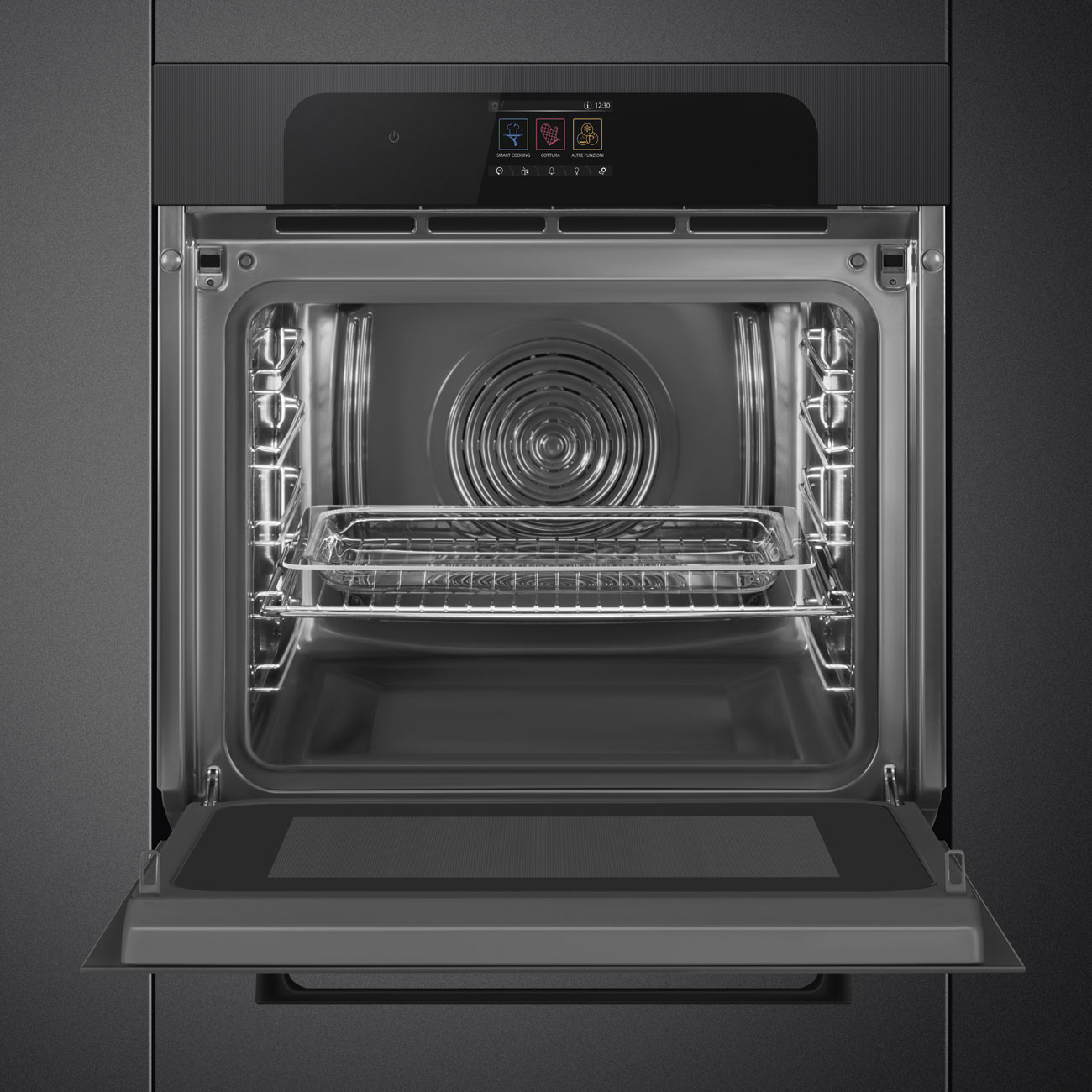 Forno Omnichef Smeg SO6204APB Musa VaporClean 60 cm - Preto Preto-6