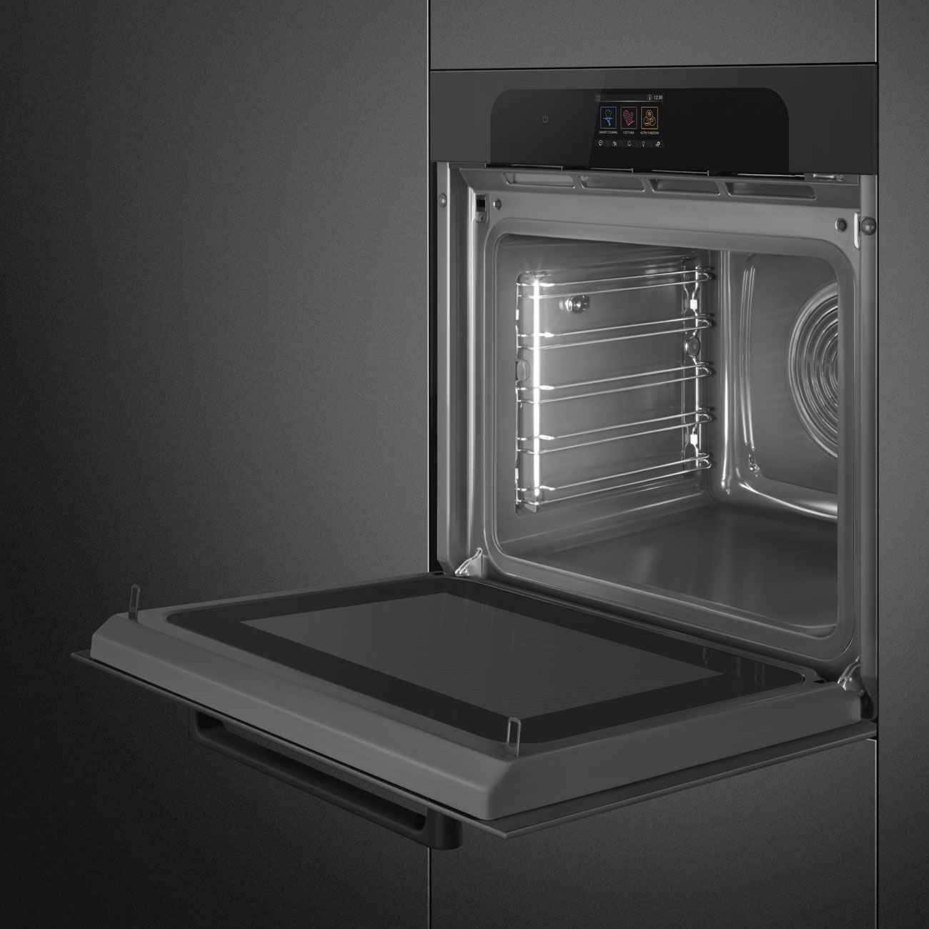 Forno Omnichef Smeg SO6204APB Musa VaporClean 60 cm - Preto Preto-7