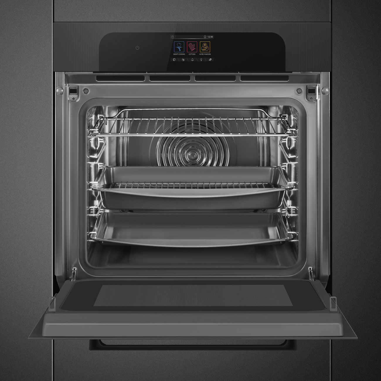 Forno Omnichef Smeg SO6204APB Musa VaporClean 60 cm - Preto Preto-10