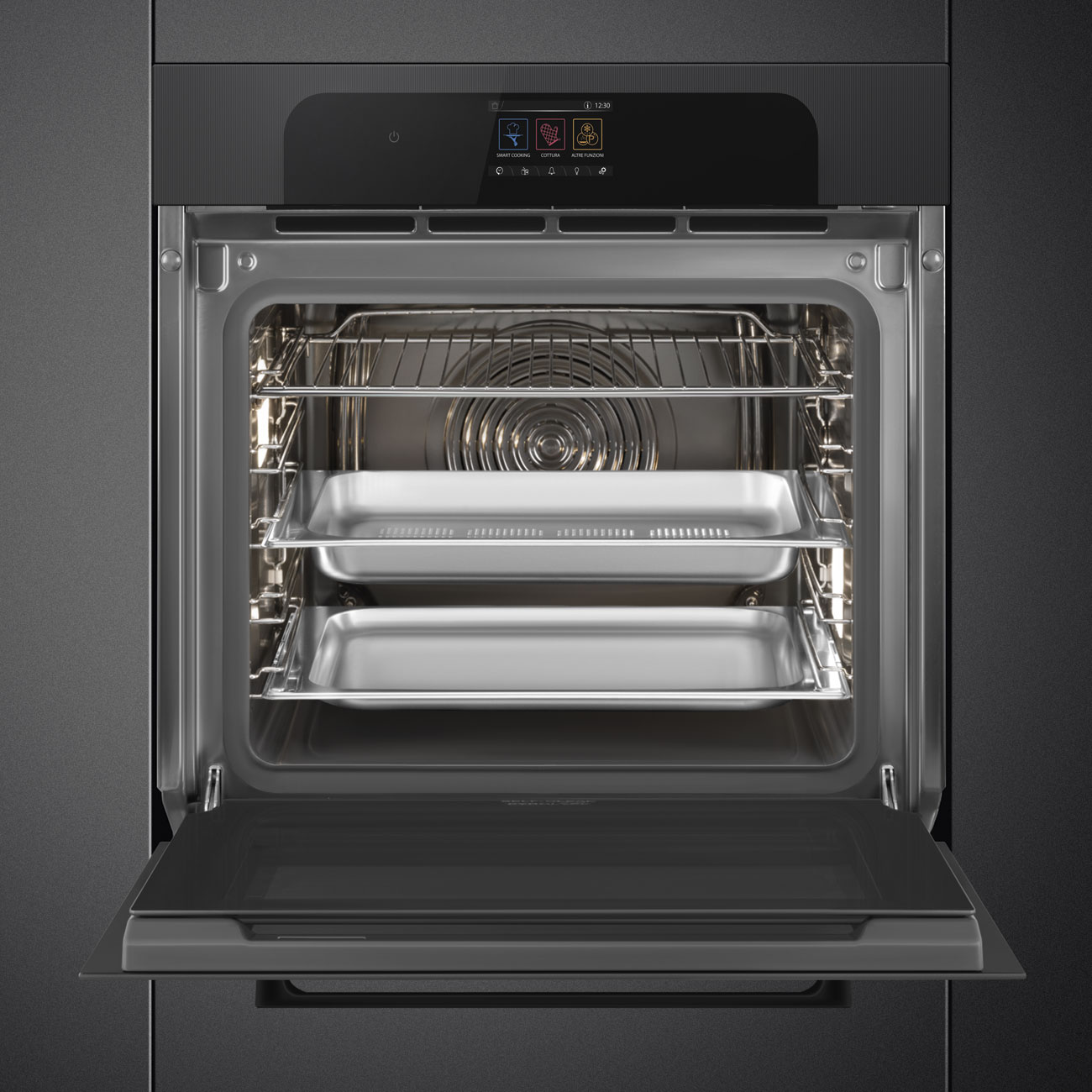 Forno Steam Smeg SO6204S4PB 100 Pro, Musa 60 cm - Preto Preto-6