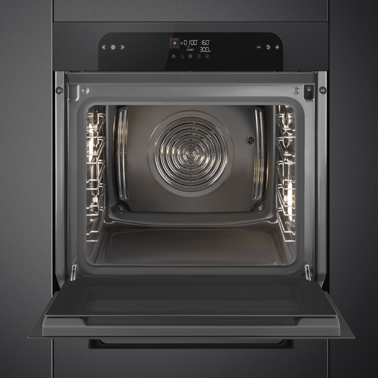 Forno Steam100 Smeg SO6202S3PB Musa de 60 cm - Preto Preto-5