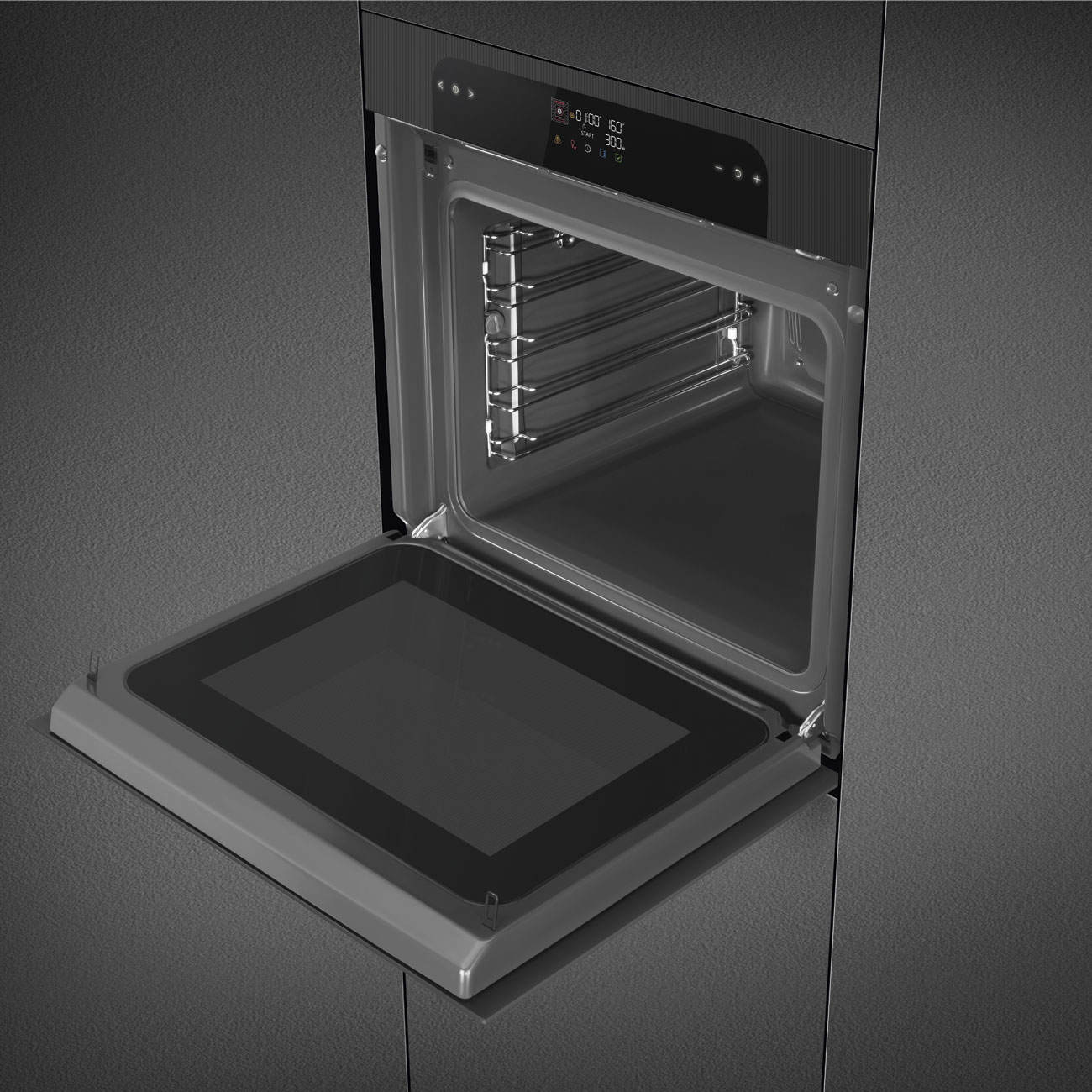 Forno Steam100 Smeg SO6202S3PB Musa de 60 cm - Preto Preto-8