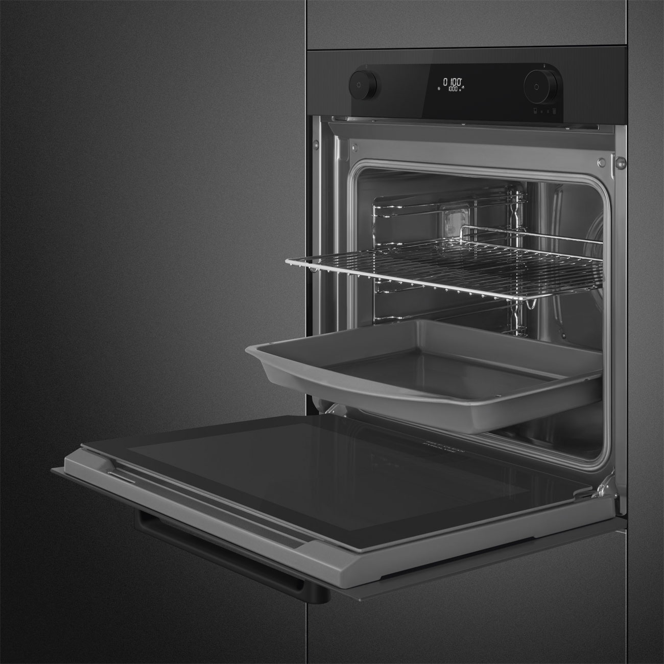 Forno SteamOne Smeg SO6201S2B Musa de 60 cm - Preto Preto-4