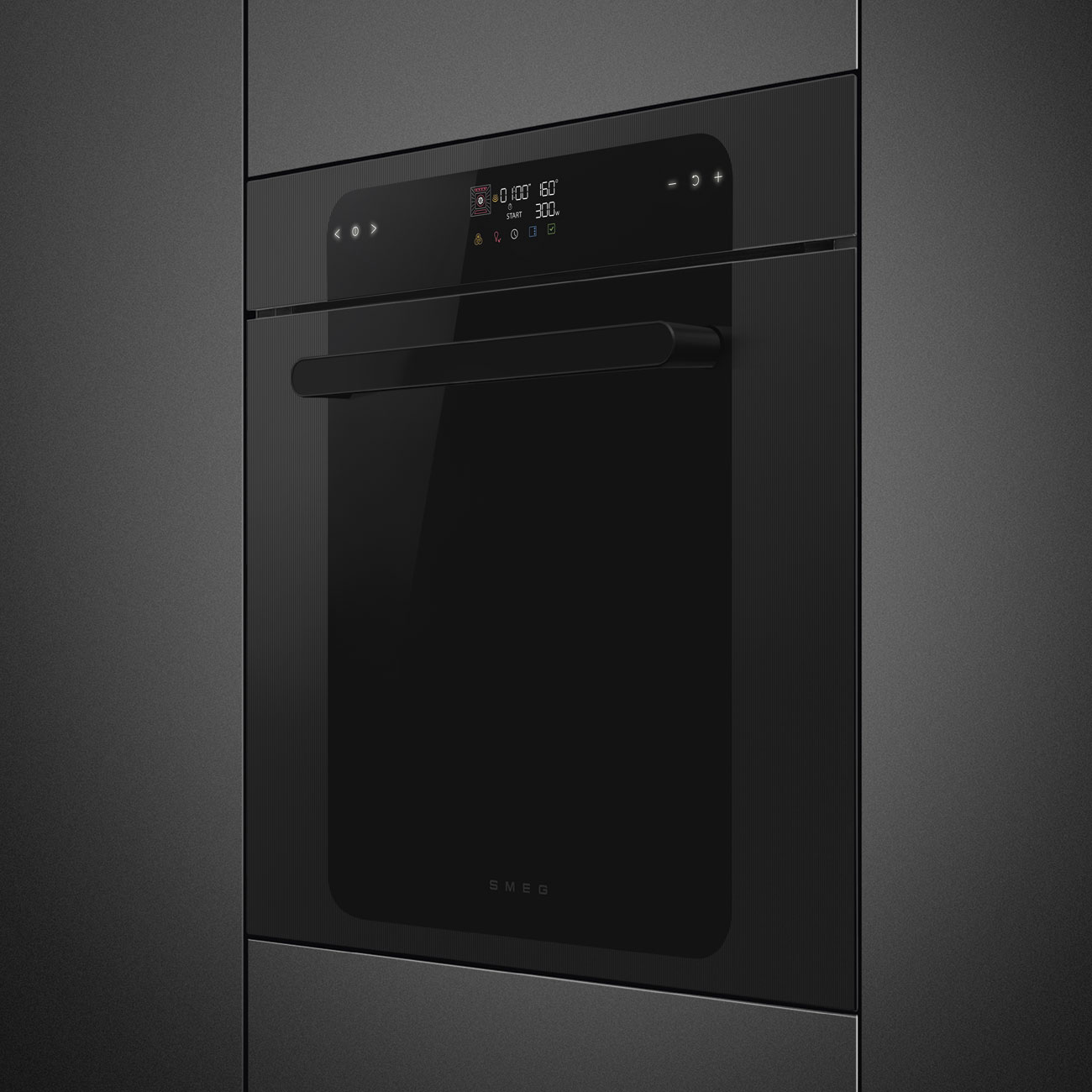 Forno Piro Steam Galileo Smeg SOP6202S2PB Musa Combinado com Vaporeira - Preto Preto-2