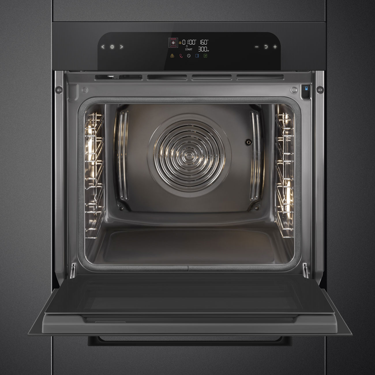 Forno Piro Steam Galileo Smeg SOP6202S2PB Musa Combinado com Vaporeira - Preto Preto-5