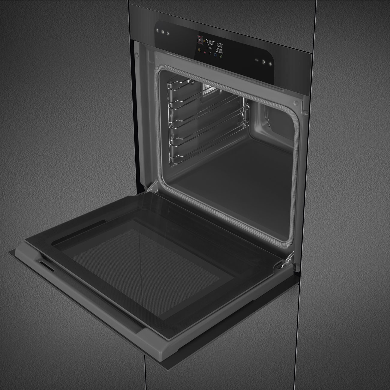 Forno Piro Steam Galileo Smeg SOP6202S2PB Musa Combinado com Vaporeira - Preto Preto-7