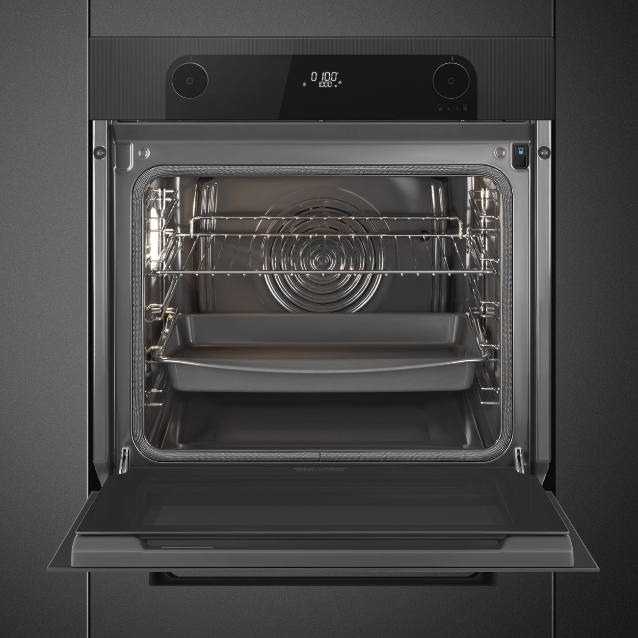 Forno Piro Steam Galileo Smeg SOP6201S2B Musa Combinado com Vaporeira - Preto Preto-6