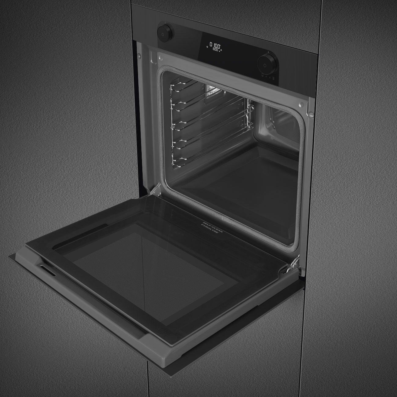 Forno Piro Steam Galileo Smeg SOP6201S2B Musa Combinado com Vaporeira - Preto Preto-7