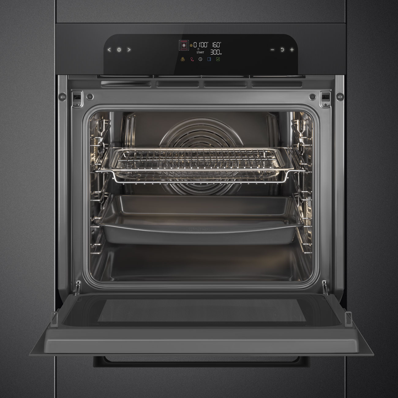 Forno SpeedwaveXL Smeg SO6202M2B Musa de 60 cm - Preto Preto-3
