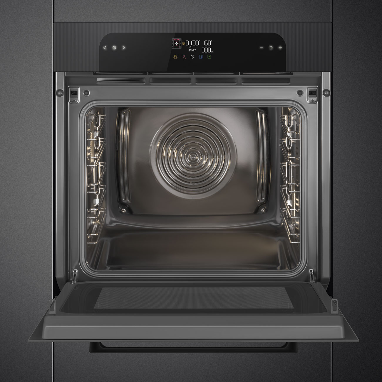 Forno SpeedwaveXL Smeg SO6202M2B Musa de 60 cm - Preto Preto-5