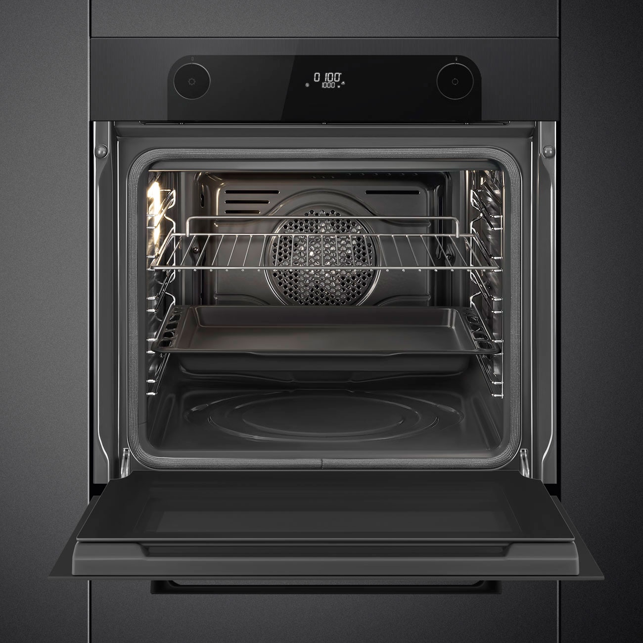 Forno Pirolítico Smeg SFP6201TB Musa de 60 cm - Preto Preto-2