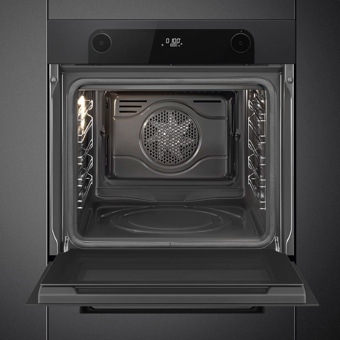 Forno Pirolítico Smeg SFP6201TB Musa de 60 cm - Preto Preto-3