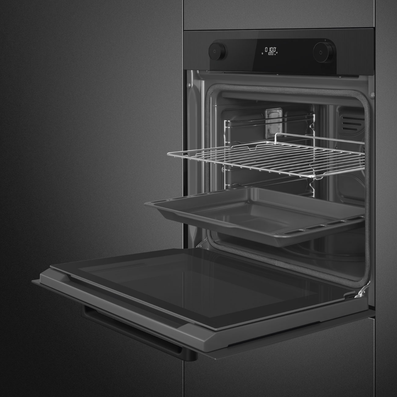 Forno Pirolítico Smeg SFP6201TB Musa de 60 cm - Preto Preto-5