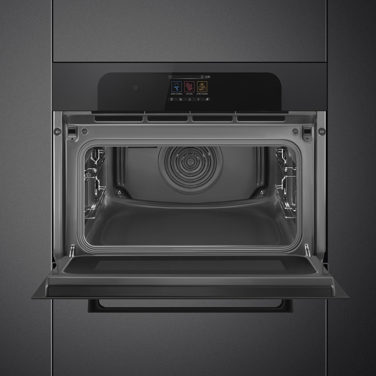 Forno Speedwave Smeg SO4204M2PBI Musa de 60x45 cm - Preto Preto-4