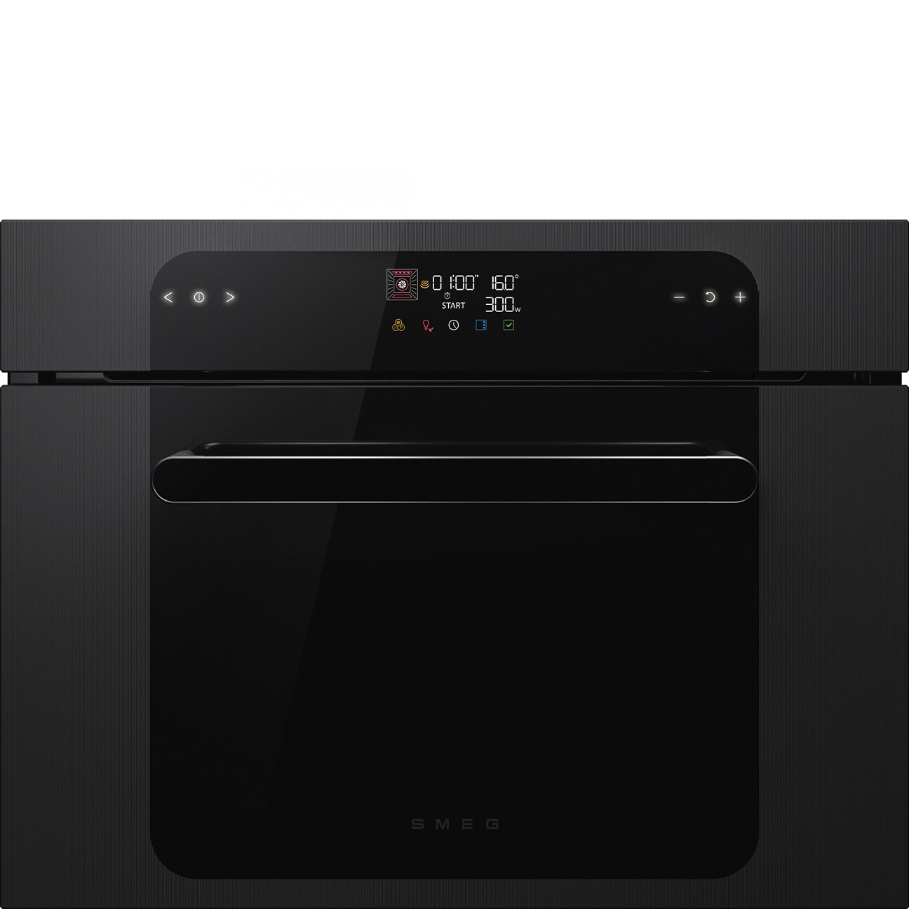 Forno com Micro-ondas Smeg SO4202M1B Musa de 60x45 cm - Preto Preto-1
