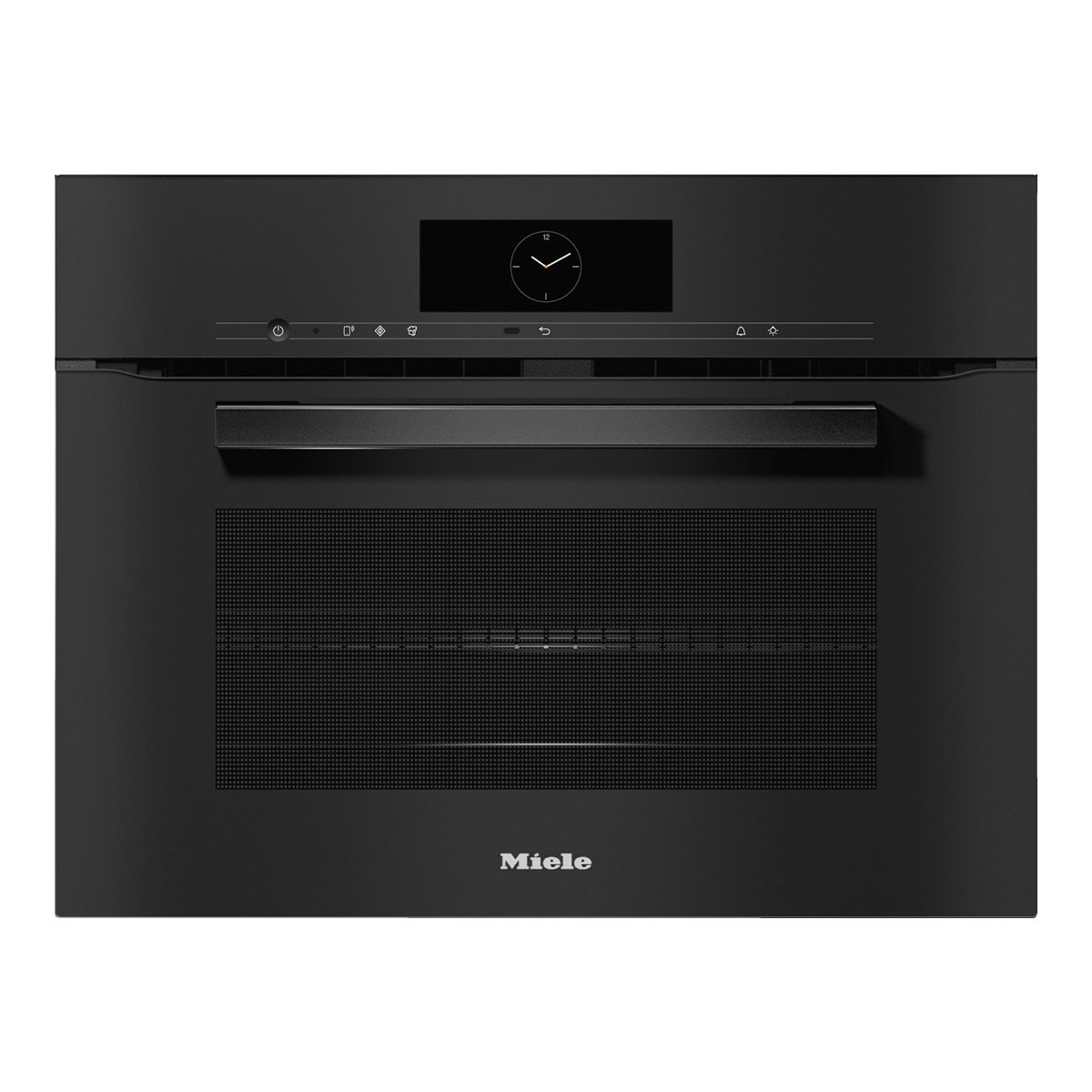 Forno com Micro-ondas Miele H 7840 BMX OBS Compacto de 43 Litros - Preto Obsidiano Obsidian Black-1
