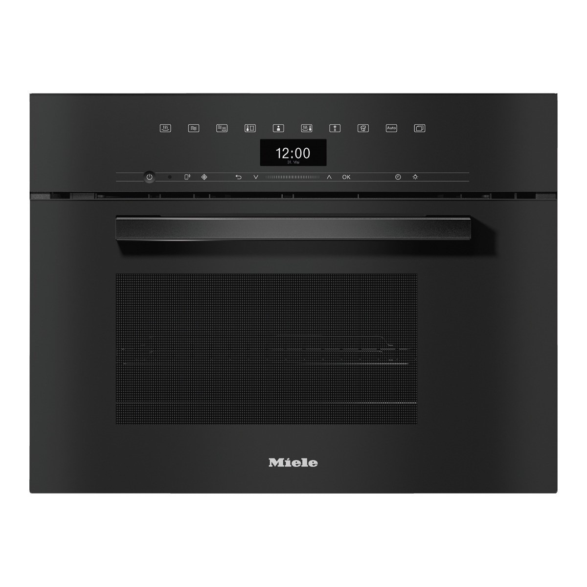 Forno a Vapor com Micro-ondas Miele DGM 7440 OBS DualSteam de 40 Litros - Preto Obsidiano Obsidian Black-1