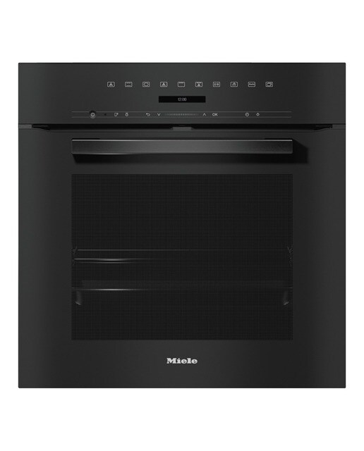 Forno Multifunções Miele H 7264 BP OBSW Pirolítico com Display DirectSensor S e Wi-Fi Miele@home e de 76 Litros - Preto Obsidiana Obsidian Black-1