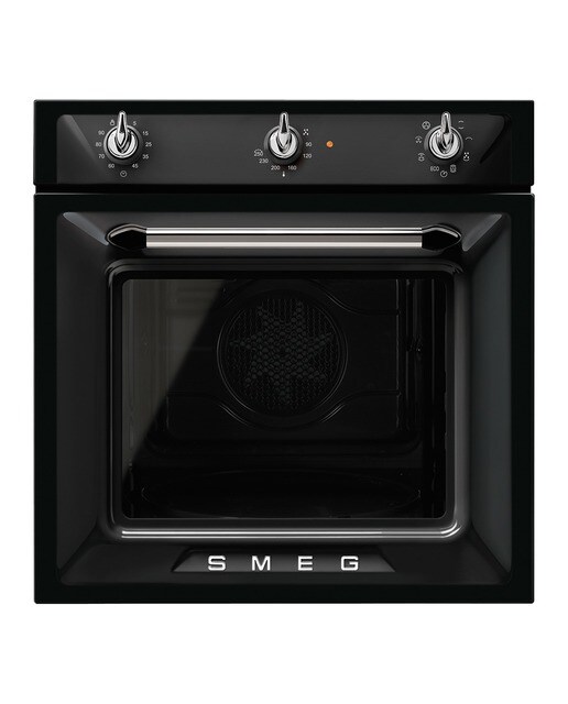 Imagem 0 de Forno Termoventilado Smeg Victoria SF6905N1 VaporClean de 70 Litros - Preto