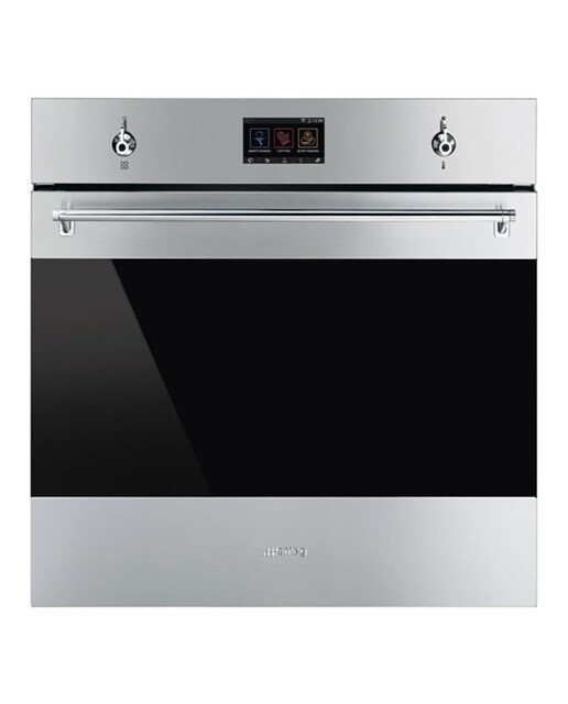 Imagem 0 de Forno Termoventilado Smeg Classica SF6301TVX com Limpeza VaporClean e de 70 Litros - Aço Inox