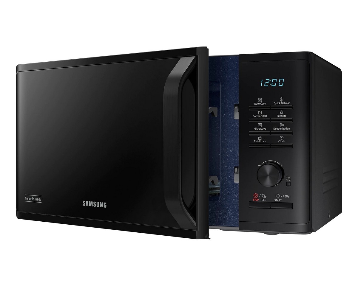 Micro-ondas Samsung MS23K3515AK/EC Cerâmica Enamel de 800 W e Capacidade de 23 Litros - Preto 7